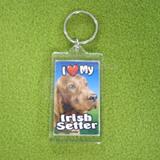 Plastic Keyring Irish Setter