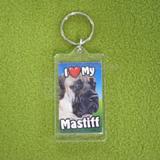 Plastic Keyring Mastiff