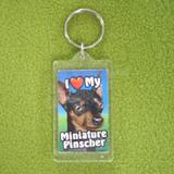 Plastic Keyring Minature Pinscher