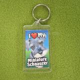 Plastic Keyring Minature Schnauzer