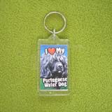 Plastic Keyring Portuguese Water Dog