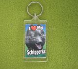 Plastic Keyring Schipperke