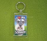 Plastic Keyring Schnauzer