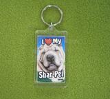 Plastic Keyring Shar Pei