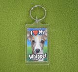 Plastic Keyring Whippet