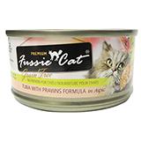 Fussie Cat Tuna Tiger Prawn Premium Cat Food 2.8 oz each