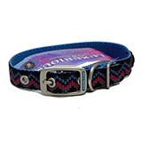 Hamilton Nylon Dog Collar Ocean Weave 5/8 x 18-inch