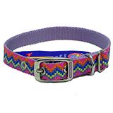 Hamilton Nylon Dog Collar Lavender Weave 5/8 x 14-inch