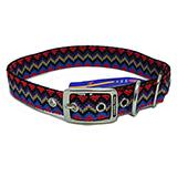 Hamilton Nylon Dog Collar Black Weave 1 x 22-inch