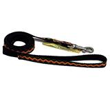 Hamilton Nylon Brown Weave Dog Leash 5/8-inch x 6-ft