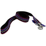 Hamilton Nylon Black Weave Dog Leash 1-inch x 6-ft