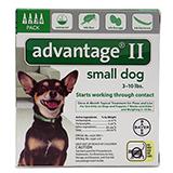 Advantage 2 Dog 3-10 lb 4pk