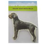 Double Sided Dog Decal German Wirehair