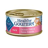 Blue Cat Ocean Fish/Tuna Pate Canned Cat Food 5.5-oz. Each