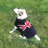 Handmade Dog Sweater Union Jack XSmall