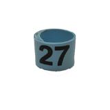 Poultry Numbered Leg Bandette Blue Size 7 (single band)