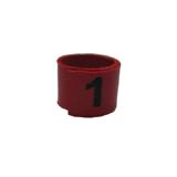 Poultry Numbered Leg Bandette Red Size 7 (single Band)