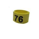Poultry Numbered Leg Bandette Yellow Size 9 (single Band)