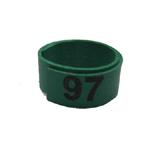 Poultry Numbered Leg Bandette Green Size 12 (single band)