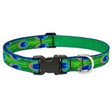 Lupine Nylon Dog Collar Adjustable Tail Feathers 12-20 inch