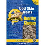 Savory Prime 100% Cod Skin Crunchy Bites Dog Treats 4-oz.