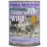 Taste of the Wild Sierra Mountain Canned Dog Food case
