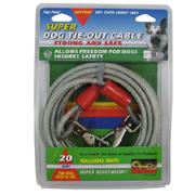 Super Heavy Weight Tie-Out Cable for Large Dogs 20-ft.