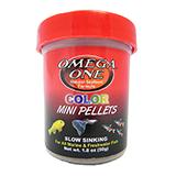 Omega Super Color Sinking Mini Pellets Fish Food 1.8oz 