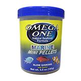 Omega Garlic Marine Sinking Mini Pellets Fish Food 3.5oz 