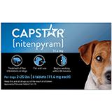 Capstar Oral Flea Treatment for Pets 2-25lbs. 6 Pack