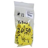 Poultry Numbered Leg Bands Yellow Size 12 Numbered 26-50
