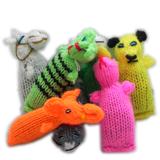 Barn Yarn Hand Knit Wool Cat Toy with Catnip 6 Pack