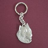 Pewter Key Chain I Love My Alaskan Malamute