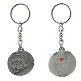 Pewter Key Chain I Love My Chow Chow