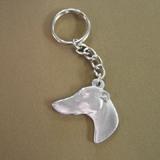 Pewter Key Chain I Love My Greyhound