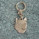 Pewter Key Chain I Love My Norwegian Elkhound