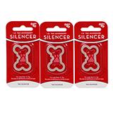 Dog Tag Silencer Large Bone Shape 3 pack