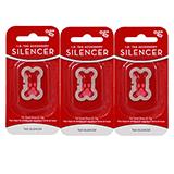 Dog Tag Silencer Small Bone Shape 3 pack