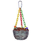 Super Bird Hanging Treat Basket Bird Toy for Smaller Birds