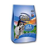 NutriSource Chicken Salmon Cat and Kitten Food 6.6Lb.
