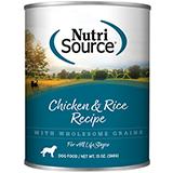 NutriSource Dog Chicken Rice 13oz case