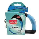 Wigzi Small Blue Retractable Leash with Gel Handle