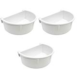 All Purpose Bird Cage Cup White 3 Pack