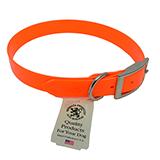 Collar Day Bright Orange Synthetic Leather 24in
