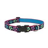 Dog Collar Adjustable Nylon Flower Power 12-20 1 inch wide