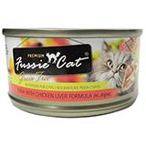 Fussie Cat Tuna CknLiver Premium Canned Cat Food 2.8 oz each