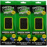 Omega One Super Veggie Green Seaweed Fish Food 24ct. 3 pack