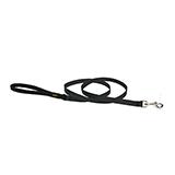 Lupine Nylon Dog Leash 6-foot x 1/2-inch Black