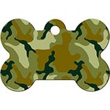 Engraved ID Tag Large Bone Camo
