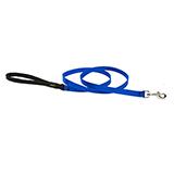 Lupine Nylon Dog Leash 4-foot x 1/2-inch Blue
